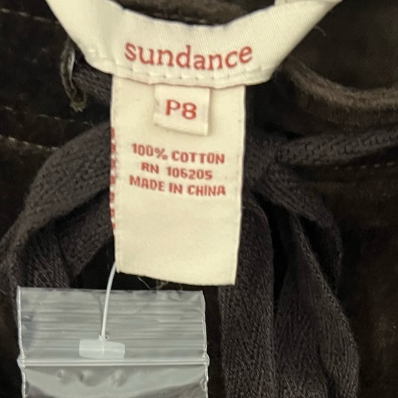 Sundance Nightfall Velvet Cargo wide leg pants size P8 100% Cotton NWOT - Picture 4 of 8